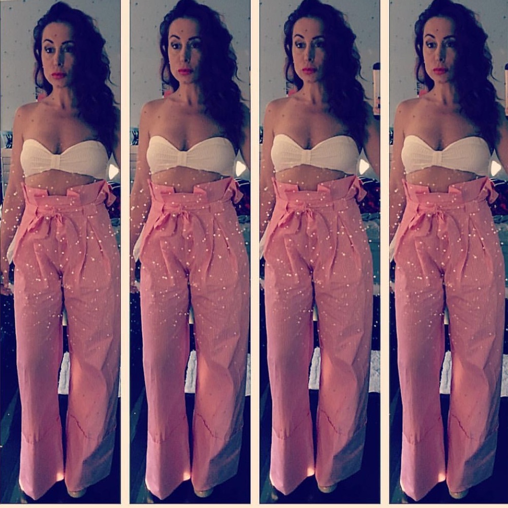 Zara basic collection wide leg trouser